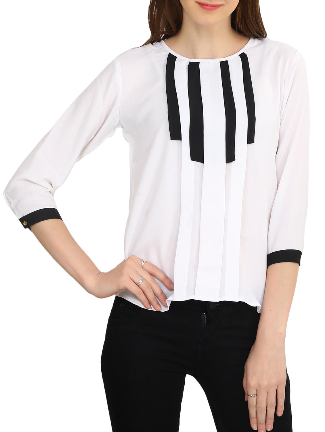 sritika white cotton top - 12102269 - Zoom Image - 1