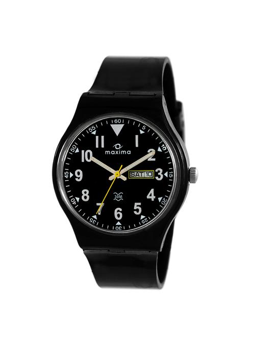 black polyester analog watch - 12103217 - Standard Image - 1