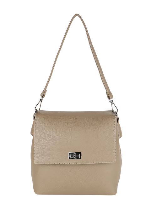 beige leatherette sling bag - 12104785 - Standard Image - 1