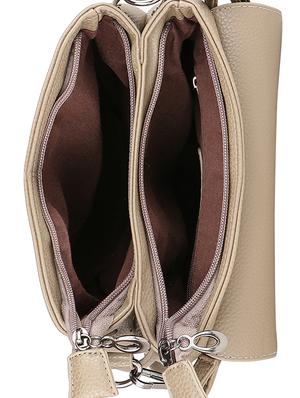 beige leatherette sling bag - 12104785 - Standard Image - 3