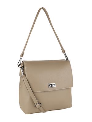 beige leatherette sling bag - 12104785 - Standard Image - 5