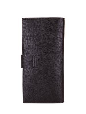 brown leatherette textured wallet - 12104808 - Standard Image - 2