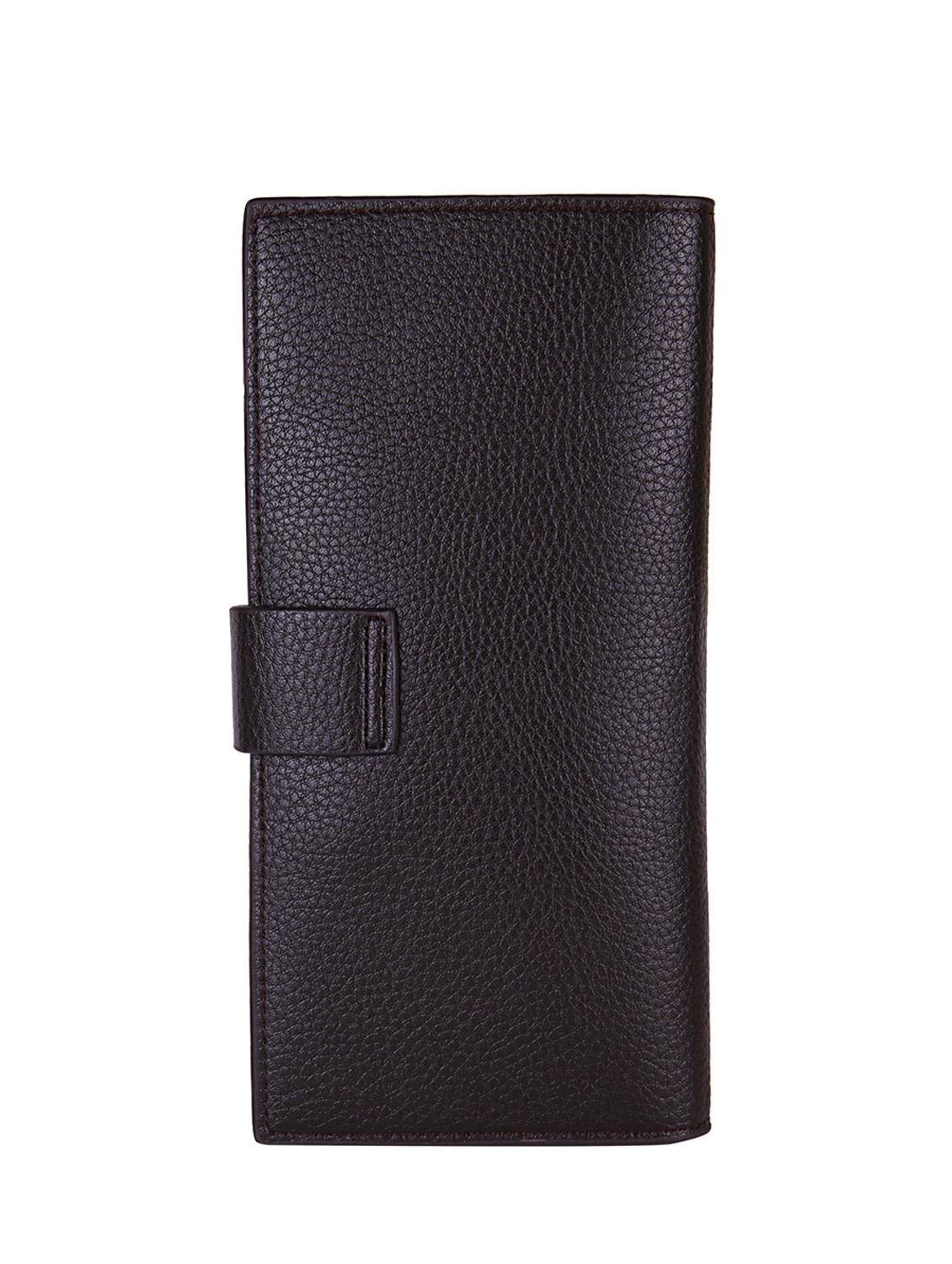 brown leatherette textured wallet - 12104808 - Zoom Image - 2