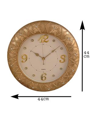 designer shape retro gold wall clock - 12104987 - Standard Image - 2
