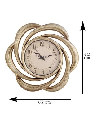 designer shape retro gold wall clock - 12105016 - Standard Image - 2