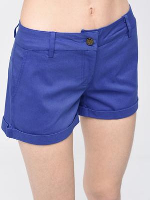 blue cotton hot pant - 12107533 - Standard Image - 5