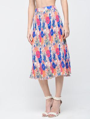 multi colored georgette aline skirts - 12107536 - Standard Image - 2