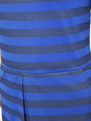 blue striped cotton a-line dress - 12107564 - Standard Image - 6