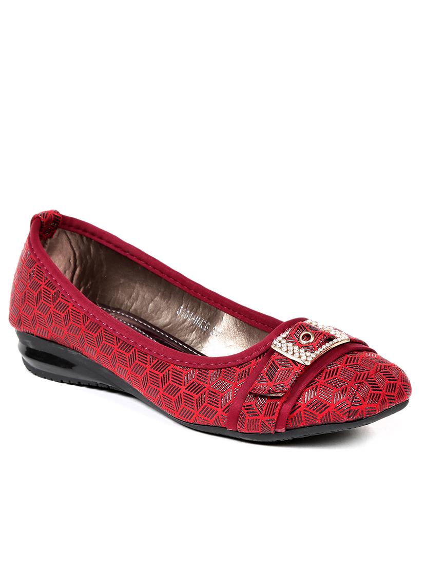 red leather ballerina - 12109303 - Zoom Image - 1