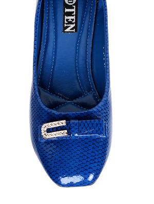 blue leather ballerina - 12109309 - Standard Image - 4