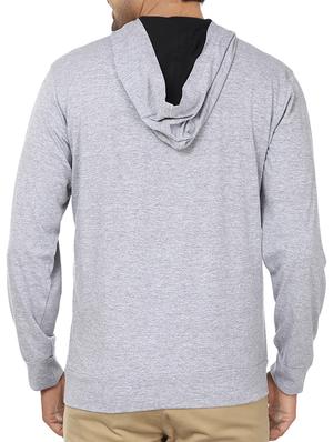 grey colour block cotton sweatshirt - 12114389 - Standard Image - 3