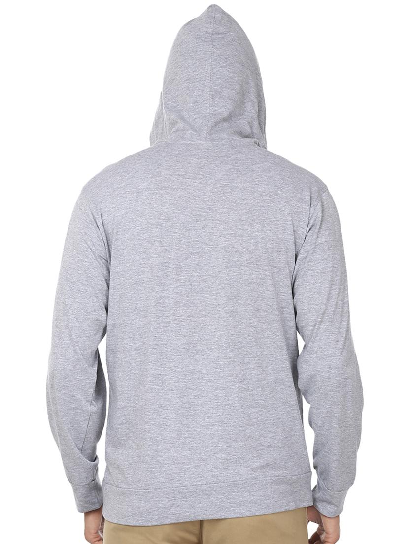 grey colour block cotton sweatshirt - 12114389 - Zoom Image - 4