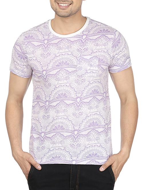 white printed cotton t-shirt - 12114395 - Standard Image - 1
