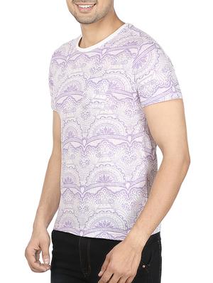 white printed cotton t-shirt - 12114395 - Standard Image - 2