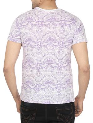 white printed cotton t-shirt - 12114395 - Standard Image - 3