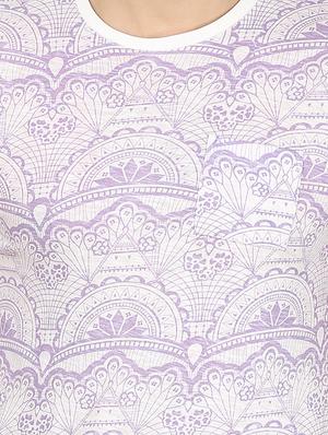 white printed cotton t-shirt - 12114395 - Standard Image - 4