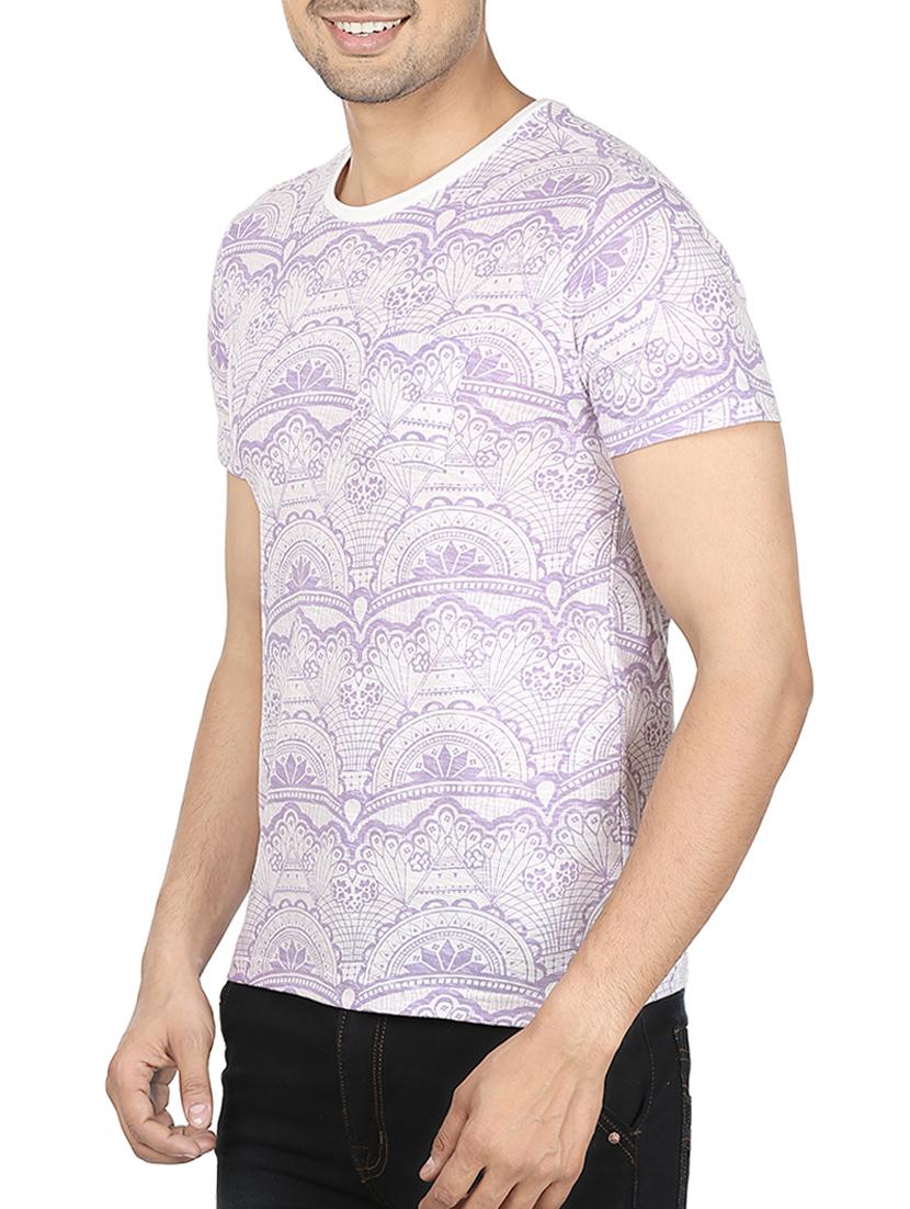 white printed cotton t-shirt - 12114395 - Zoom Image - 2