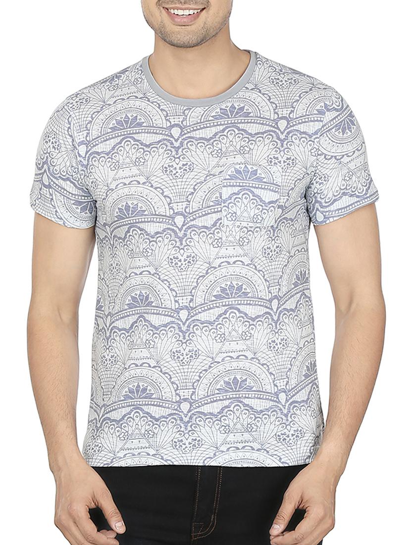 blue cotton tshirt - 12114396 - Zoom Image - 1