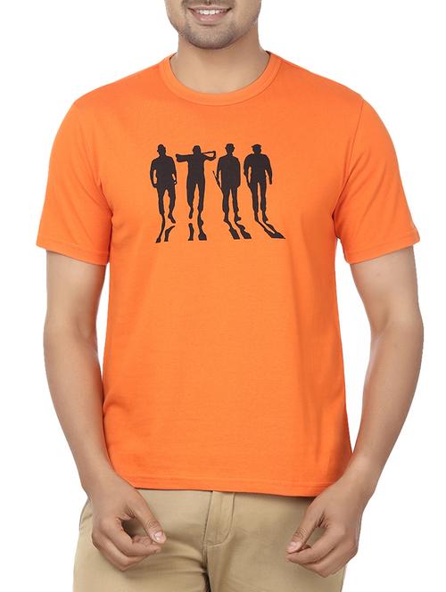 orange cotton tshirt - 12114401 - Very Small Image - 1