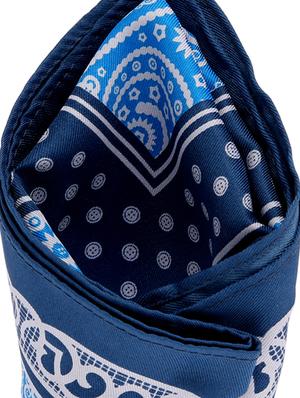 blue micro fiber pocketsquare - 12114803 - Standard Image - 4