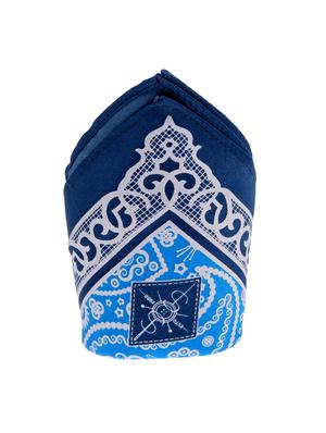 blue micro fiber pocketsquare - 12114803 - Standard Image - 5