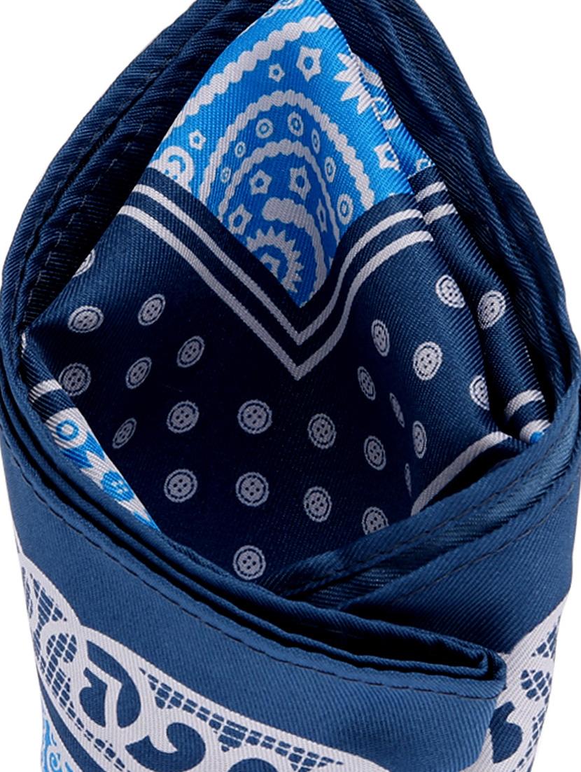 blue micro fiber pocketsquare - 12114803 - Zoom Image - 4