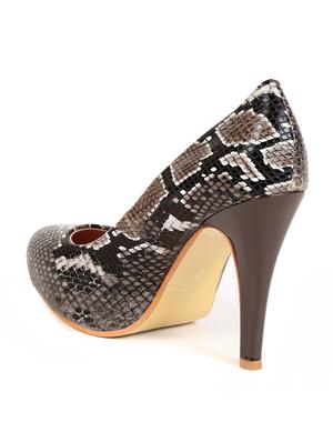 brown patent leather pump - 12115440 - Standard Image - 3
