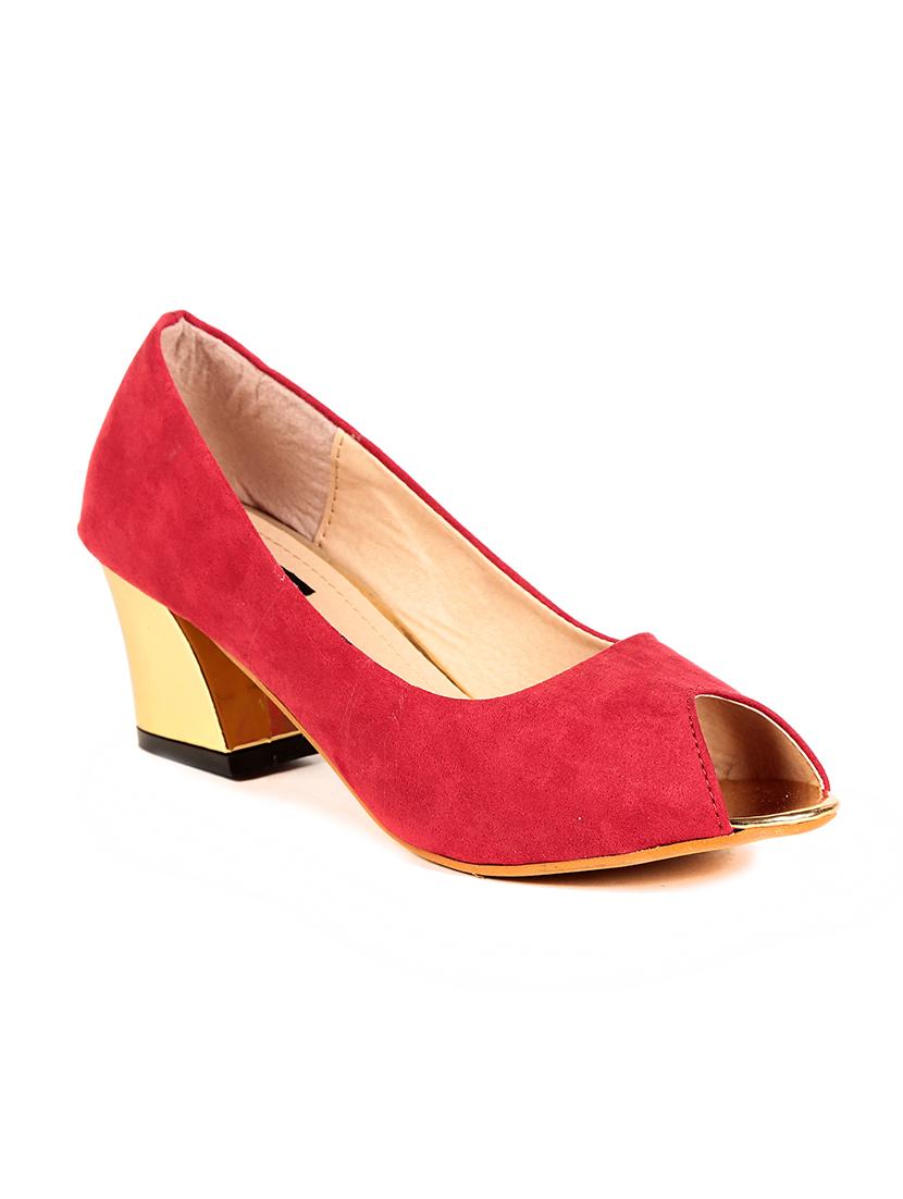 red suede sandal - 12115446 - Zoom Image - 1