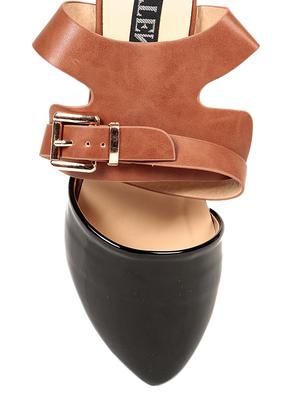 black patent leather sandal - 12115454 - Standard Image - 4