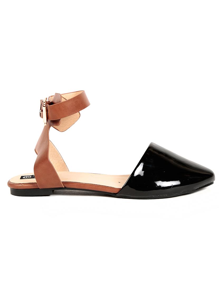 black patent leather sandal - 12115454 - Zoom Image - 2