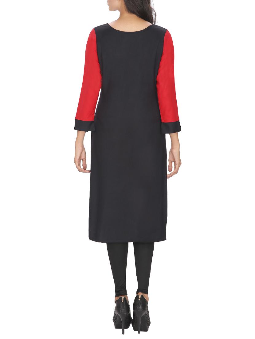 white viscose straight kurta - 12127084 - Zoom Image - 3