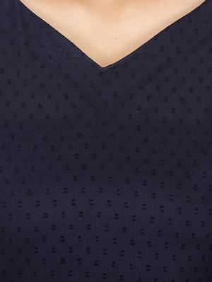 blue cotton solid kurta - 12127095 - Standard Image - 4