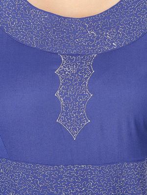 blue viscose kurta - 12127111 - Standard Image - 4