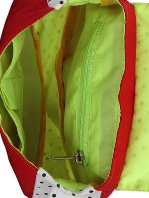 red and white polka print cotton slingbag - 1213140 - Standard Image - 3