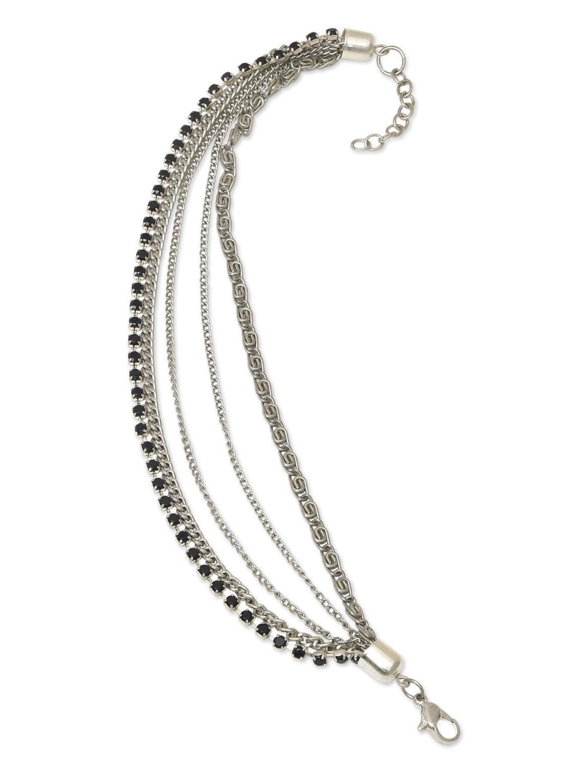 silver multi chain anklet - 1213841 - Zoom Image - 1