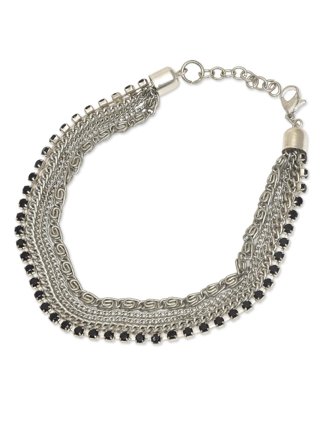 silver multi chain anklet - 1213841 - Zoom Image - 2