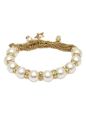 white & gold pearl beaded bracelet - 1213878 - Standard Image - 2