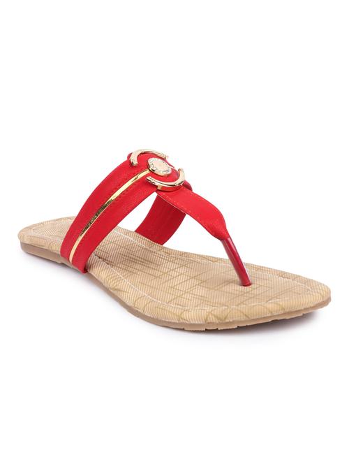 red suede sandal - 12143866 - Standard Image - 1