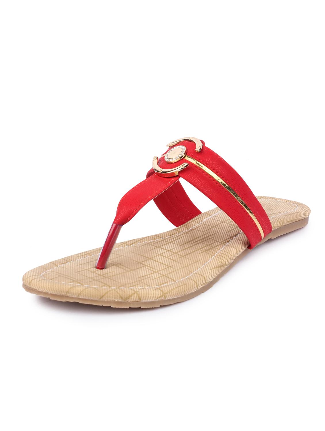 red suede sandal - 12143866 - Zoom Image - 2