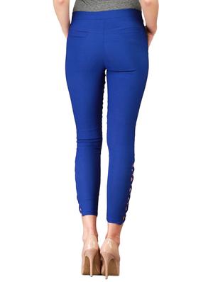 royal blue cotton jegging - 12150254 - Standard Image - 3