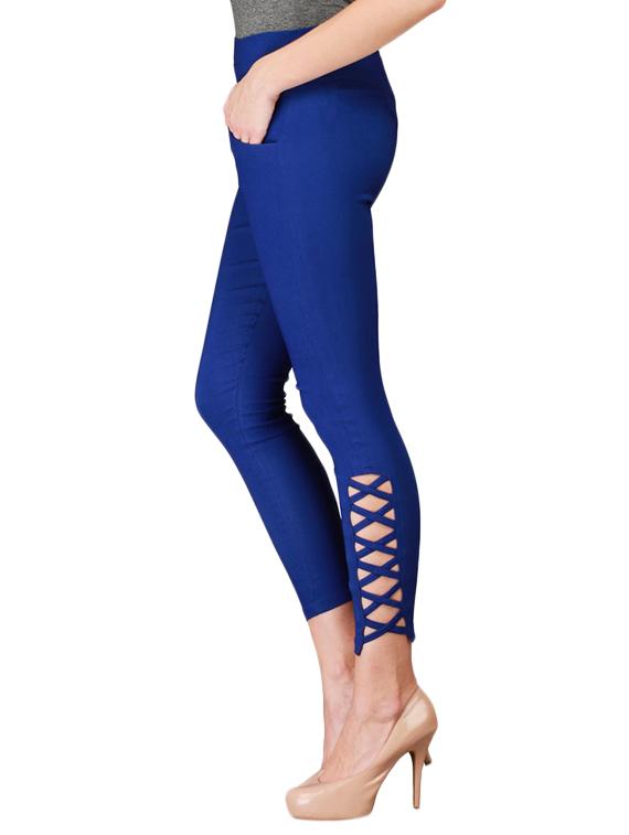 royal blue cotton jegging - 12150254 - Zoom Image - 2