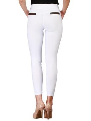 white cotton jeggings - 12150256 - Standard Image - 3