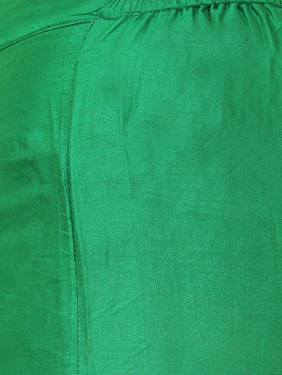 green viscose palazzos - 12150299 - Zoom Image - 4