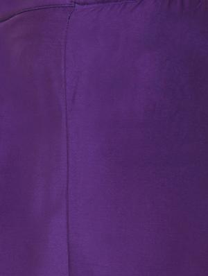 purple viscose palazzos - 12150304 - Standard Image - 4
