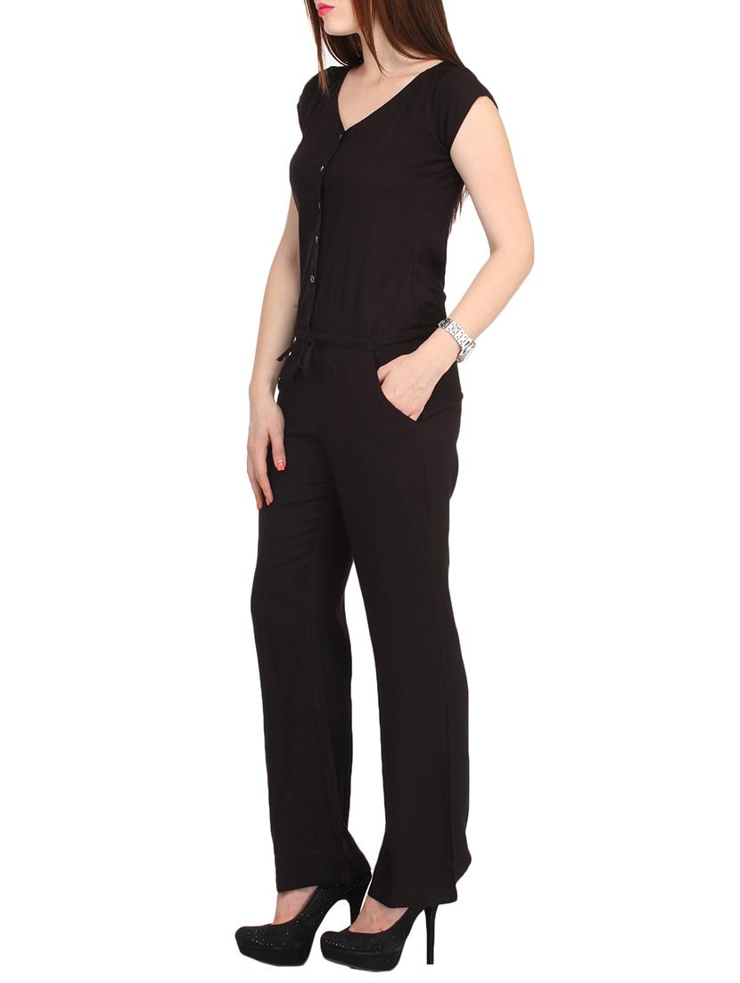 button up drawstring jumpsuit - 12150430 - Zoom Image - 2