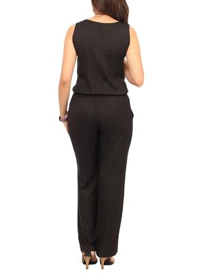 button-up drawstring jumpsuit - 12150478 - Standard Image - 3