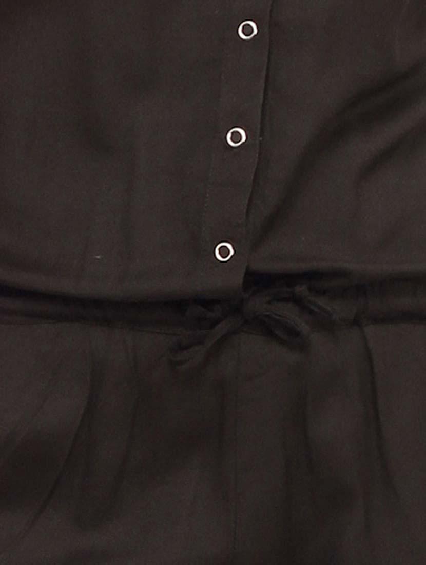 button-up drawstring jumpsuit - 12150478 - Zoom Image - 4