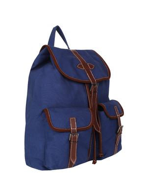 blue canvas backpack - 12155954 - Standard Image - 5