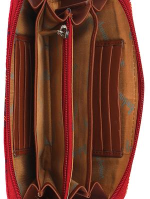 red cotton wallet - 12155993 - Standard Image - 3
