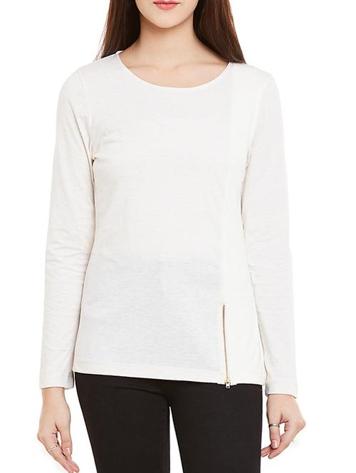 beige cotton top - 12160081 - Very Small Image - 1
